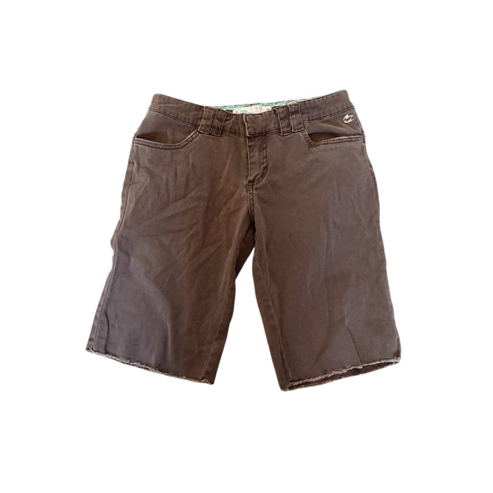 Billabong Brown Stretch Bermuda Shorts Women’s Size 7 Casual Surf Skate Summer
